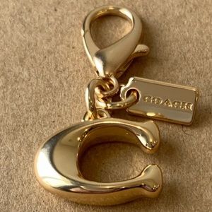 New Authentic Coach Signature "C" Bag Charm